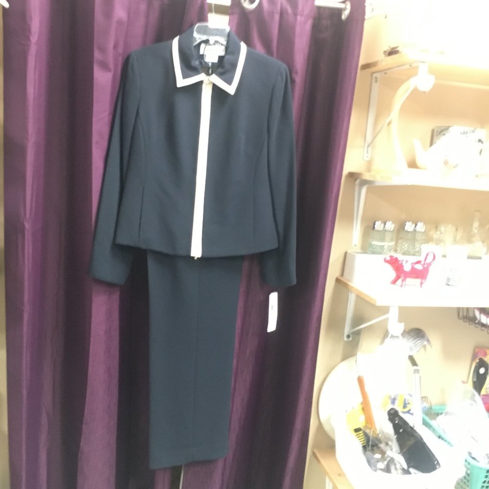 Navy/Tan Pantsuit